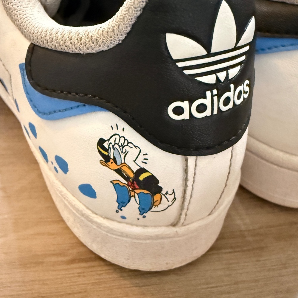Adidas x Disney Donald Duck Superstar Youth 5.5Y Fits Women’s 7–7.5 Rare SoldOut